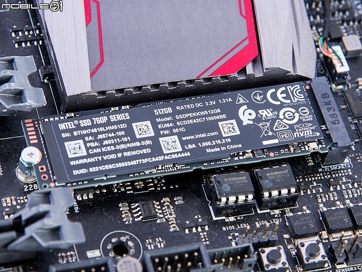 3200MB/s 高速傳輸!Intel SSD 760P 512GB 固態硬碟實測!