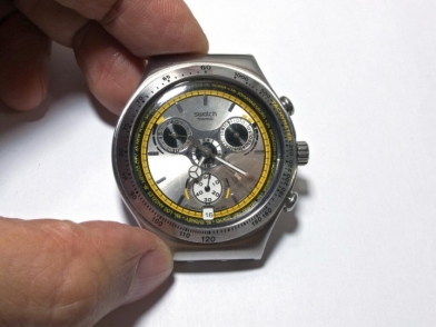 第一次玩修錶(Swatch Irony Chronograph)