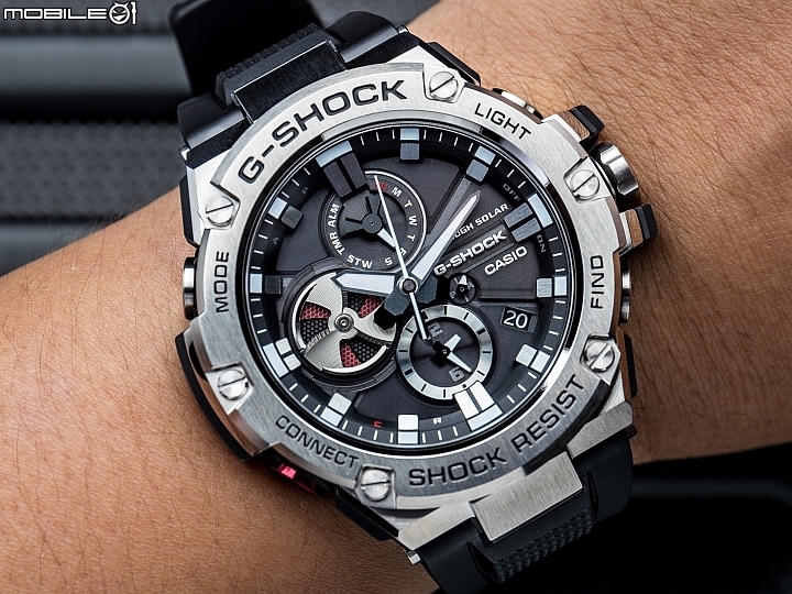 延續金屬質感!CASIO G-STEEL GST-B100-1A 搭載「太陽能電力 x 藍牙連線」...