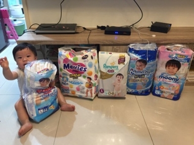 胖弟5款褲型紙尿褲~日本境內大王/幫寶適拉拉/滿意寶寶/Moony/妙而舒