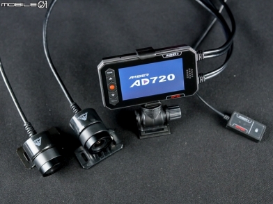 低價位也能有雙鏡 AMBER 銨鉑 AD720 雙鏡頭機車行車記錄器實測