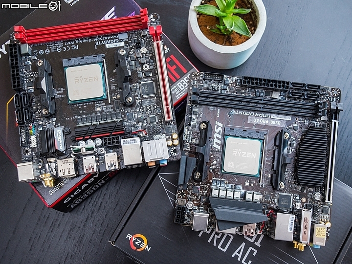 AMD RYZEN APU迷你主機板之選 技嘉AB350N-GAMING WIFI&微星B350I...