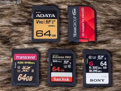 五款高速「SDXC UHS-II U3 64GB」記憶卡對決!
