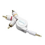 ELECOM iPod用卷线式影音连接线