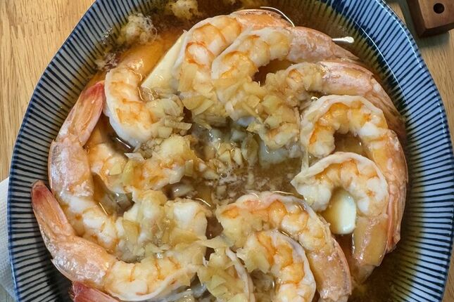 零失敗大菜！蒜蓉豆腐蒸蝦～只要會用電鍋，你也是大廚