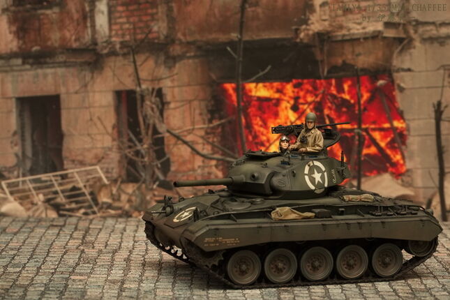 【模型樣品製作】TAMIYA 1/35 M24 Chaffee #35391